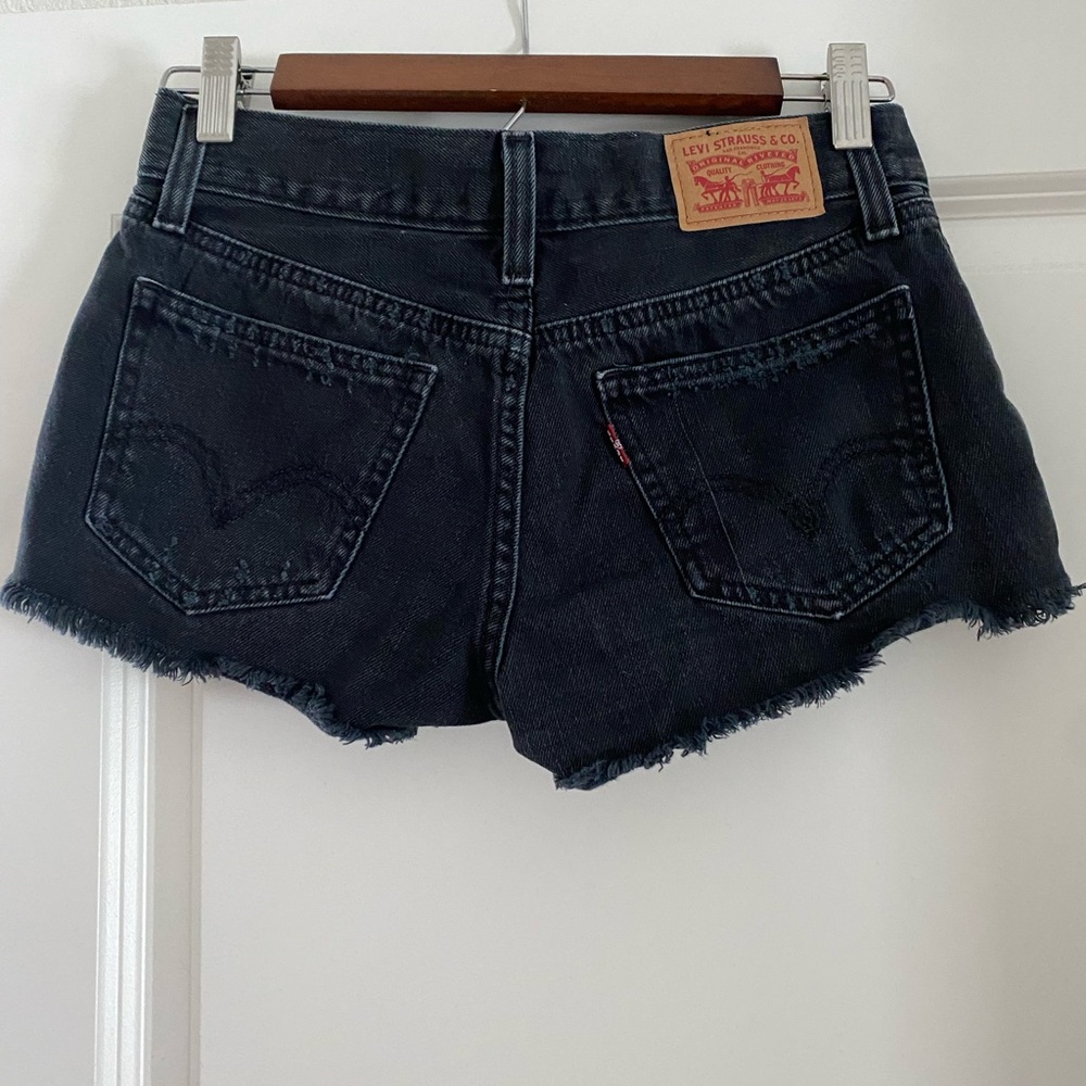 Levi’s Black Jean Shorts